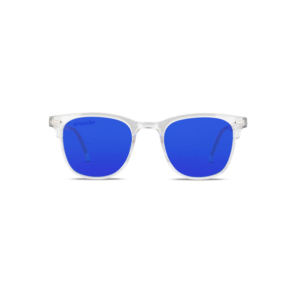 Smooder SONORA X027 Occhiali da Sole Unisex Trasparente Blu