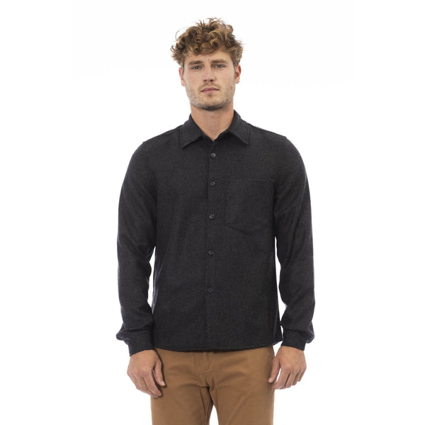 Alpha Studio AU7410L Camicia Uomo Made in Italy Grigio