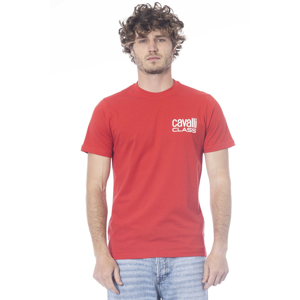 Cavalli Class QXT62XJD060 T-shirt Maglietta Uomo Rosso - BeFashion.it
