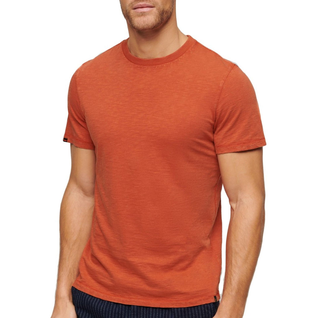 Superdry M1011888A T-shirt Maglietta Uomo Arancione