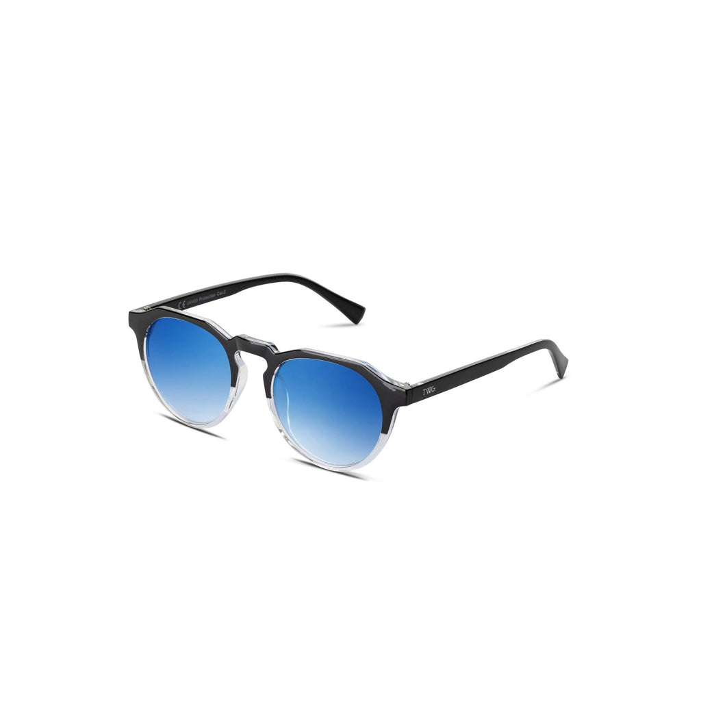 Twig WOOLF WOF03 Occhiali da Sole Unisex Nero Blu