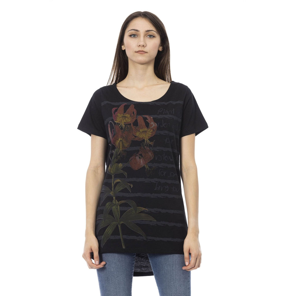 Trussardi Action 2BT04A T-shirt Maglietta Donna Nero - BeFashion.it