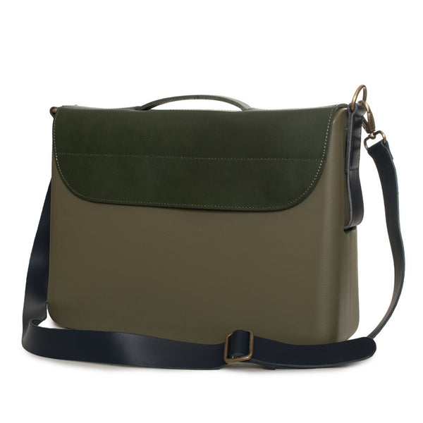 O bag COMP25ST-MIS05 Borsa a Mano Donna Marrone Verde