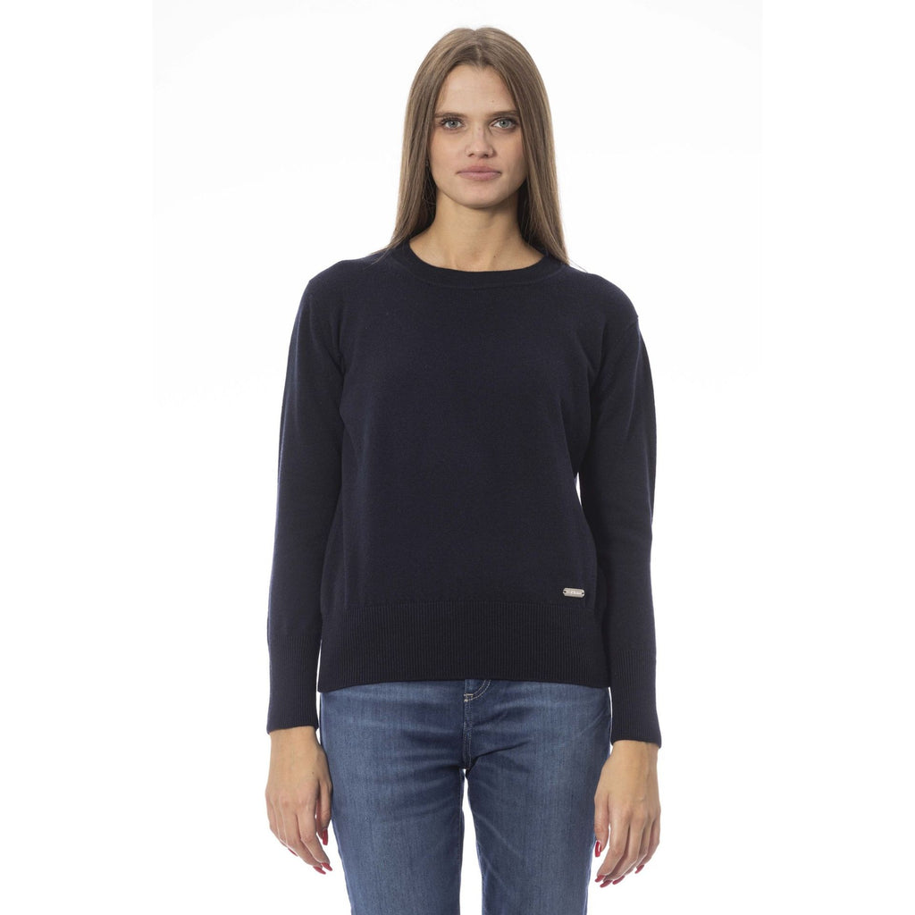 Baldinini Trend MATERA AD8800CE Maglia Maglione Donna Blu Navy - BeFashion.it