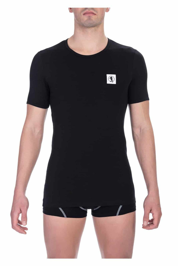 Bikkembergs BKK1UTS07BI T-shirt Maglietta Intima Uomo Bipack 2 Pezzi Nero - BeFashion.it