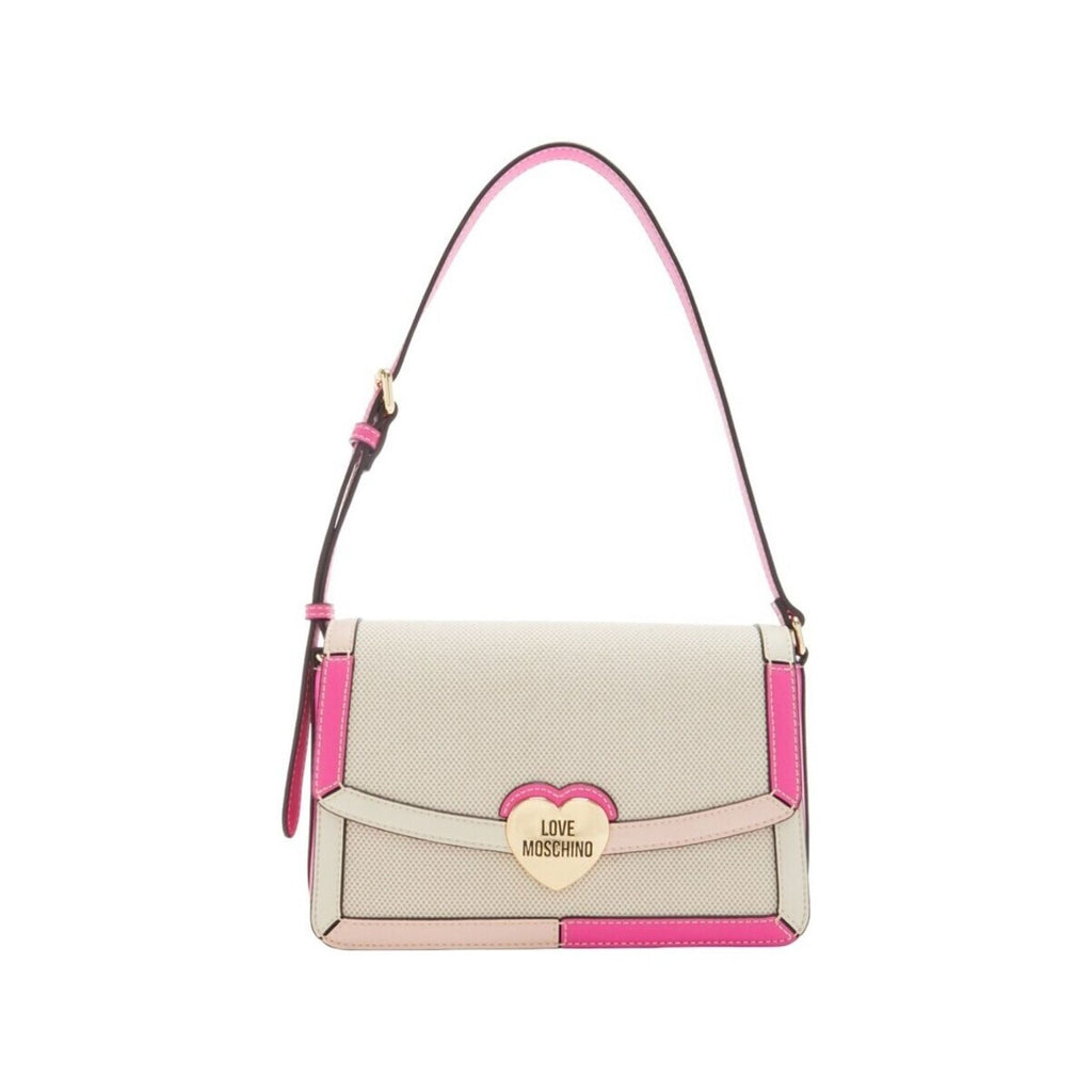 Love Moschino JC4043PP1ILH110B Borsa a Spalla Donna Bianco Fucsia