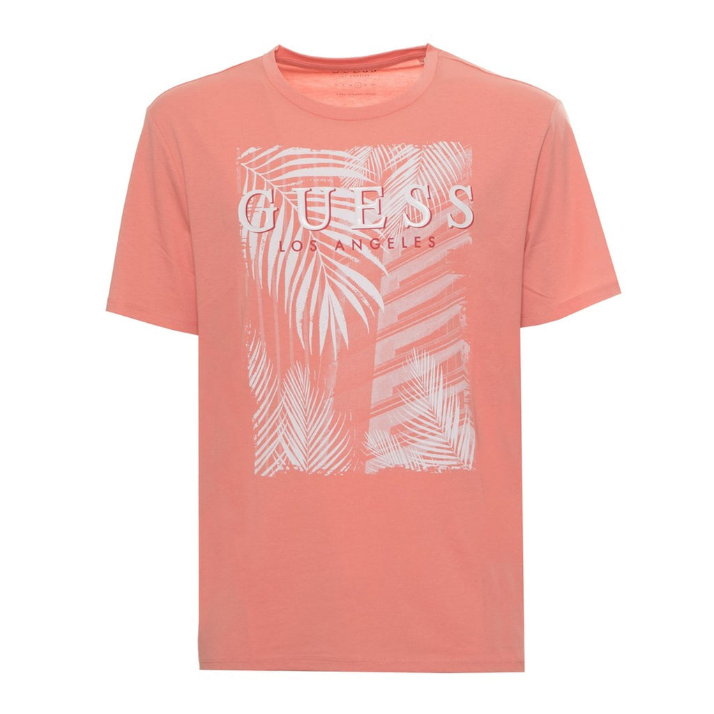 Guess X4YI04 KBR42 T-shirt Maglietta Uomo Rosa