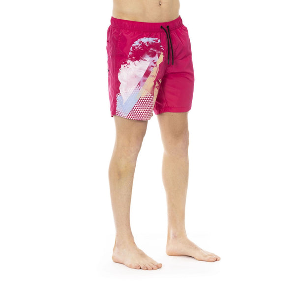 Bikkembergs Beachwear BKK1MBM14 Costume da Bagno Boxer Pantaloncini Uomo Fucsia