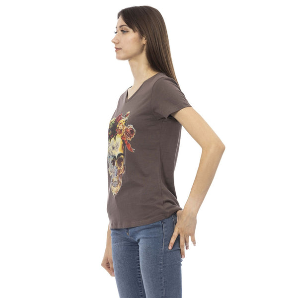 Trussardi Action 2BT28 T-shirt Maglietta Donna Marrone - BeFashion.it