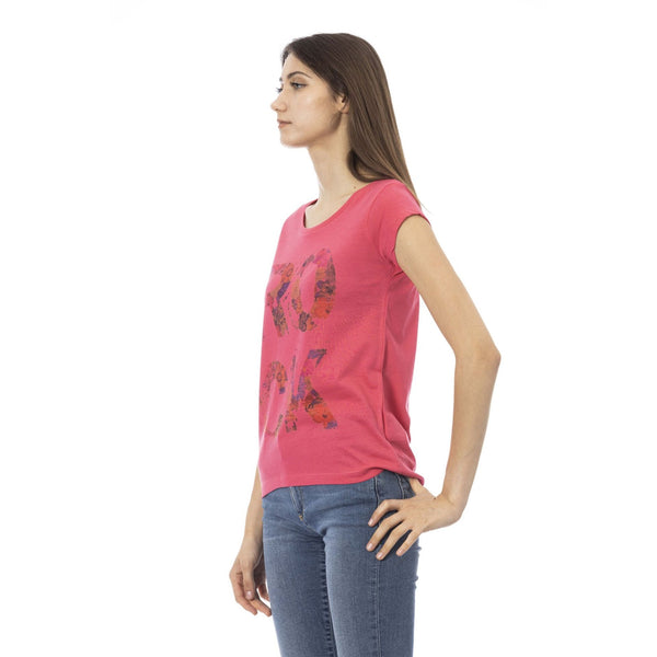 Trussardi Action 2BT56 T-shirt Maglietta Donna Rosa - BeFashion.it