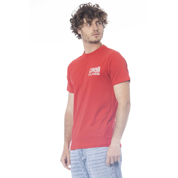 Cavalli Class QXT62XJD060 T-shirt Maglietta Uomo Rosso