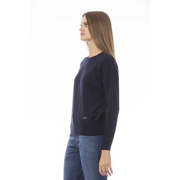 Baldinini Trend MATERA AD8800CE Maglia Maglione Donna Blu Navy - BeFashion.it
