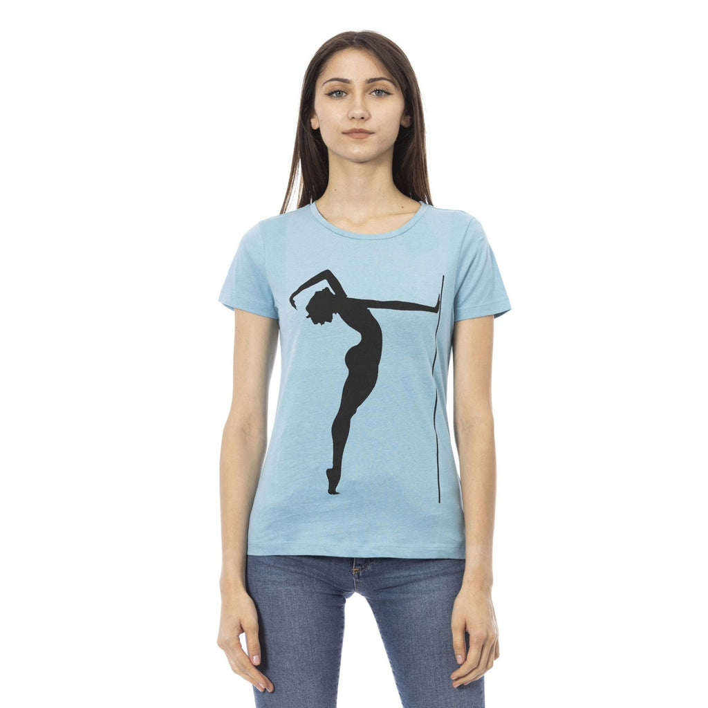 Trussardi Action 2BT24 T-shirt Maglietta Donna Azzurro