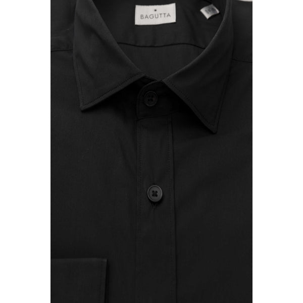 Bagutta BERLINO 11596 Camicia Uomo Nero - BeFashion.it