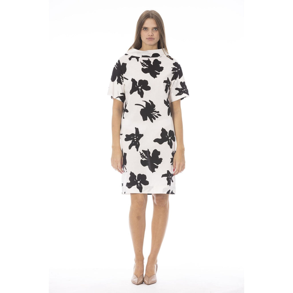 Baldinini Trend MANTOVA S713 Abito Vestito Donna Made in Italy Bianco Nero - BeFashion.it
