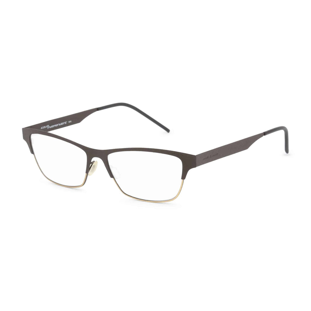 Italia Independent 5300A Occhiali da Vista Neutri Montatura Donna Made in Italy Nero Gold - BeFashion.it