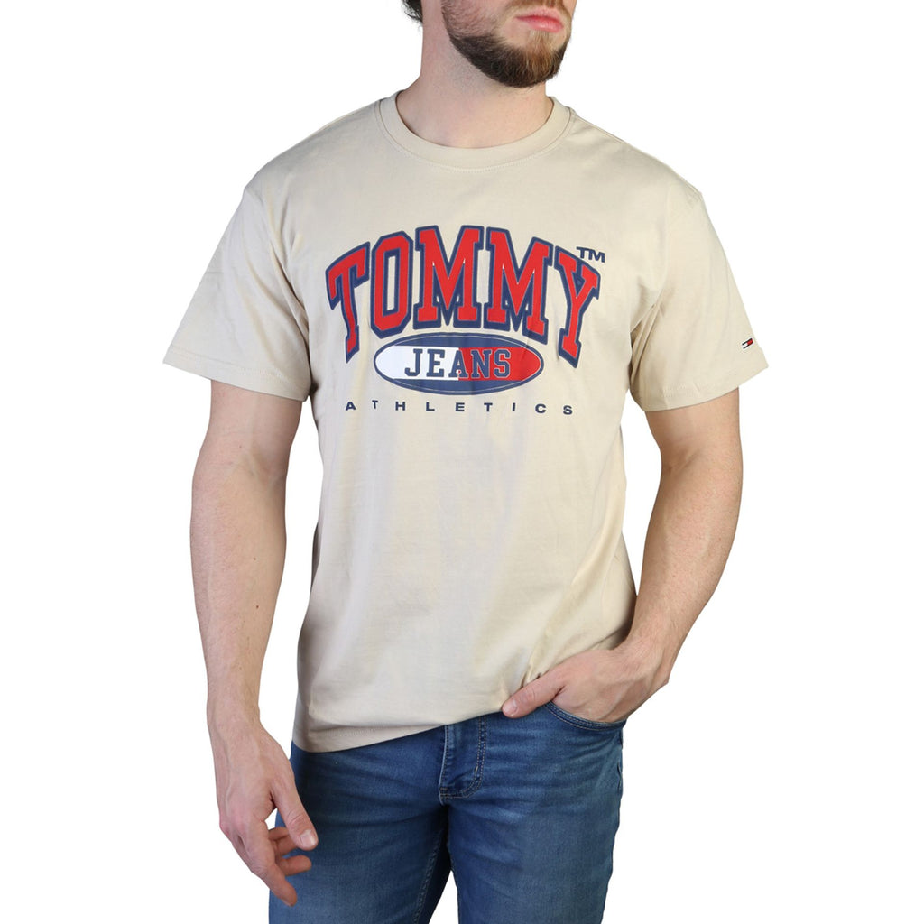 Tommy Hilfiger DM0DM16407 T-shirt Maglietta Uomo Beige - BeFashion.it
