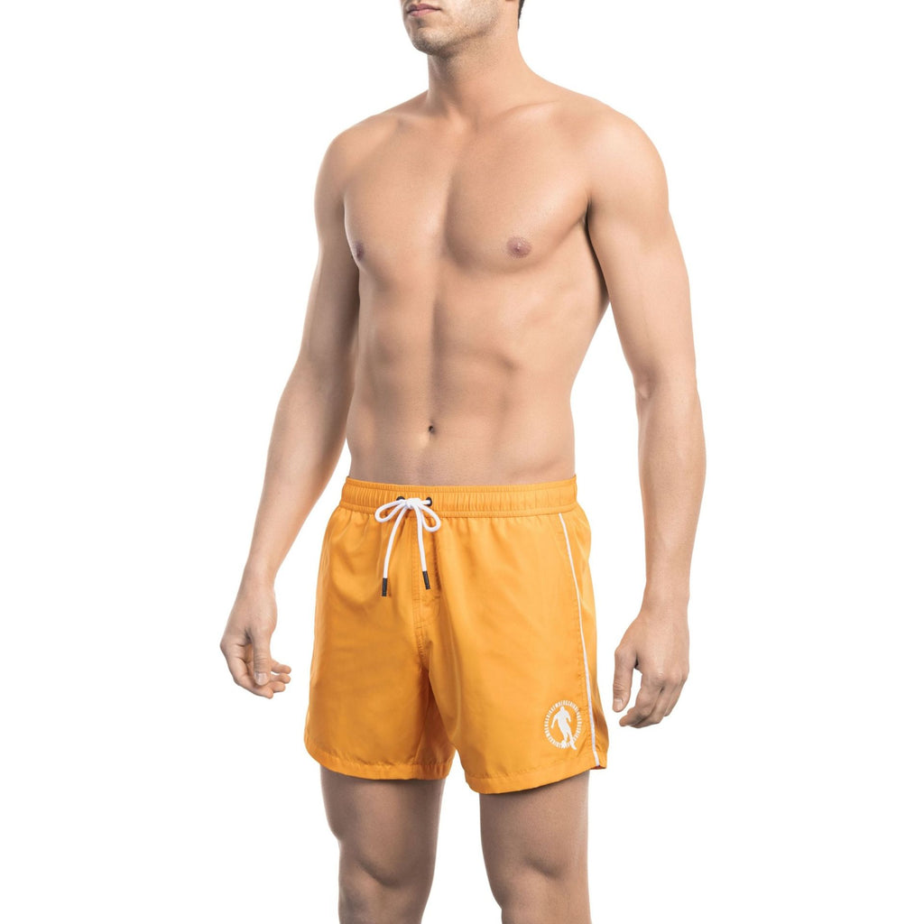 Bikkembergs Beachwear BKK1MBS05 Costume da Bagno Boxer Pantaloncini Uomo Arancione