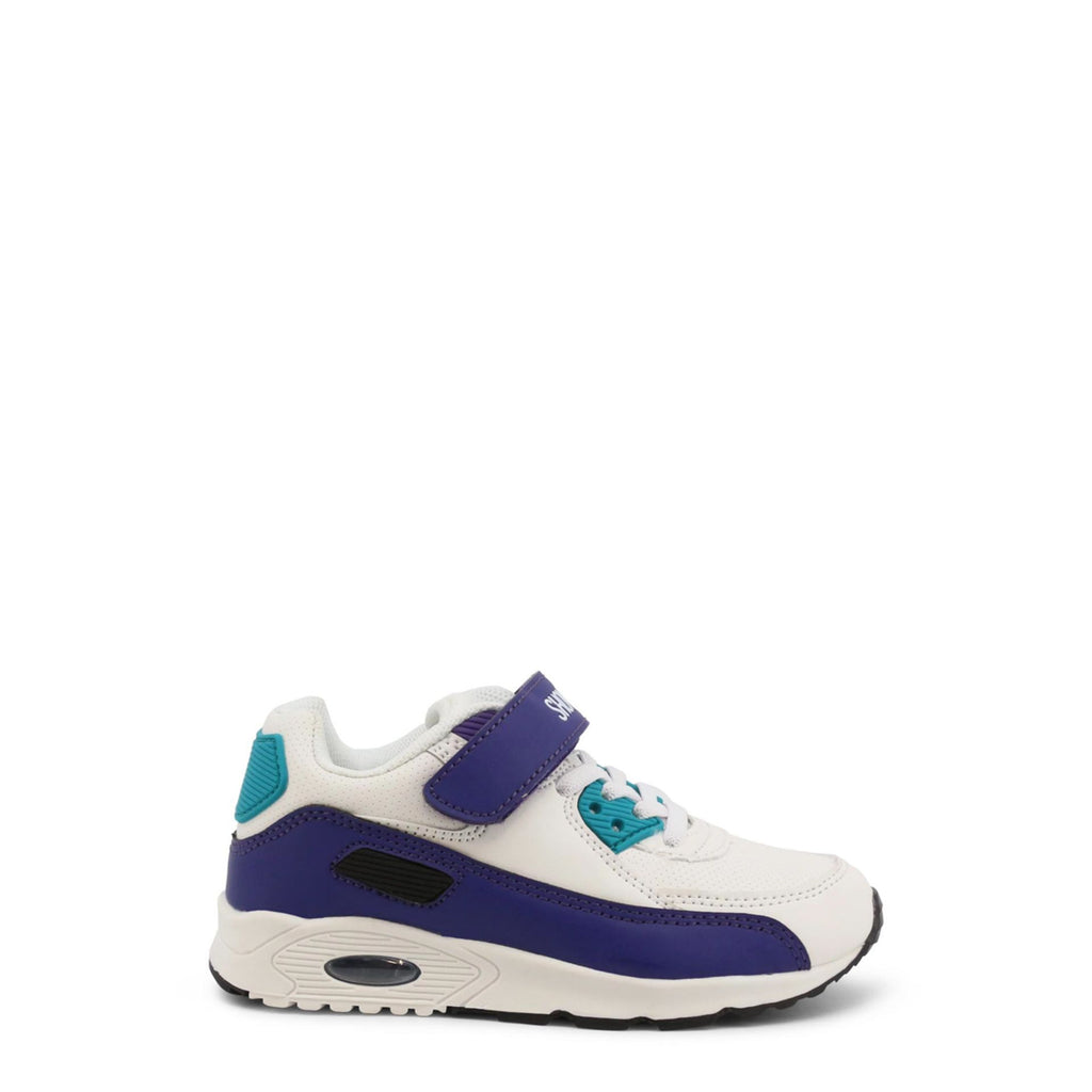 Shone 005-001 V Sneakers Bambina Bimba Bianco Viola Azzurro