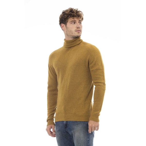Alpha Studio AU7071G Maglia Uomo Made in Italy Marrone