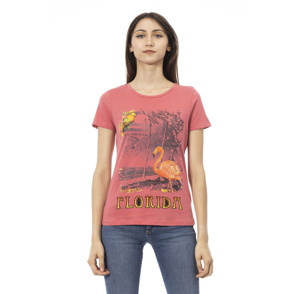 Trussardi Action 2BT10 T-shirt Maglietta Donna Rosa - BeFashion.it