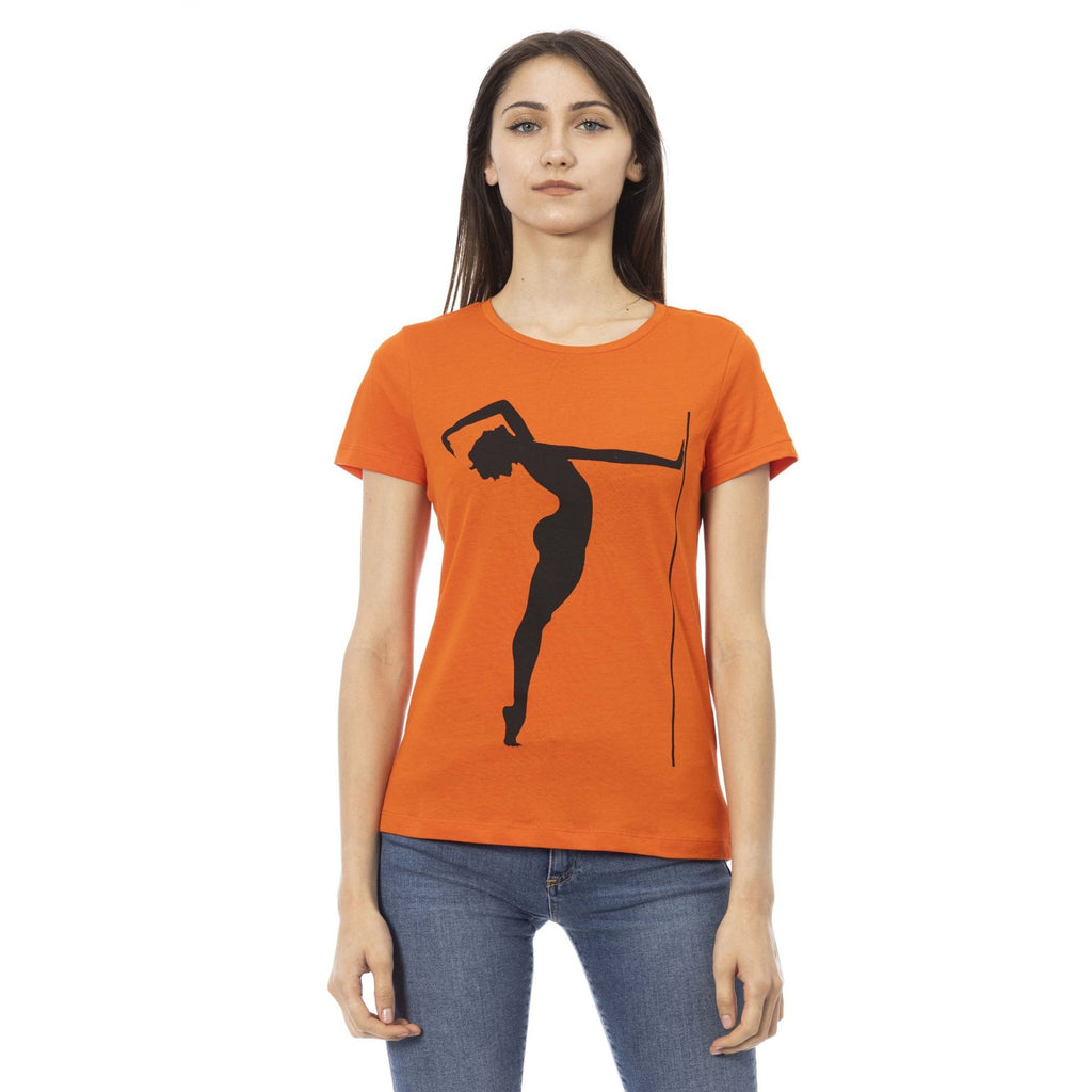 Trussardi Action 2BT24 T-shirt Maglietta Donna Arancione - BeFashion.it
