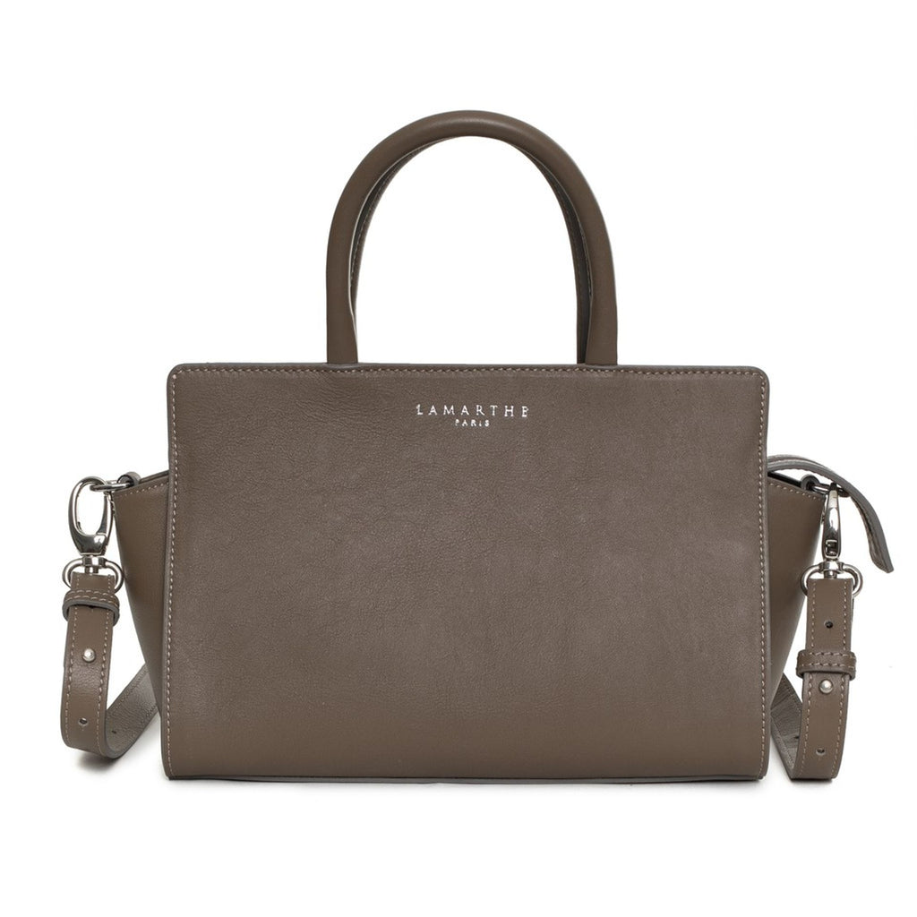 Lamarthe CT401-BIS Borsa a Mano Pelle Donna Made in Italy Marrone