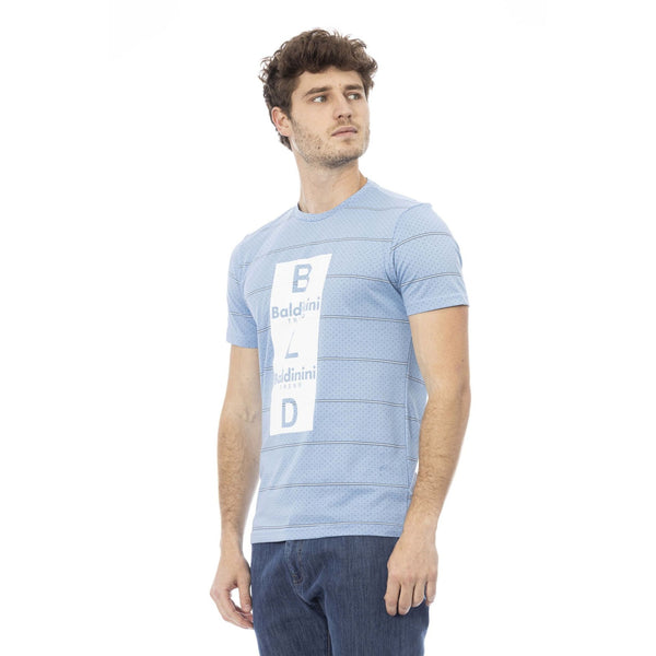 Baldinini Trend COMO TSU538 T-shirt Maglietta Uomo Celeste