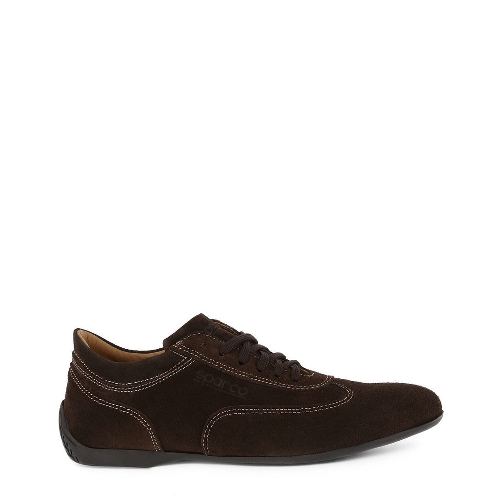 Sparco IMOLA GP Sneakers Camoscio Uomo Made in Italy Marrone