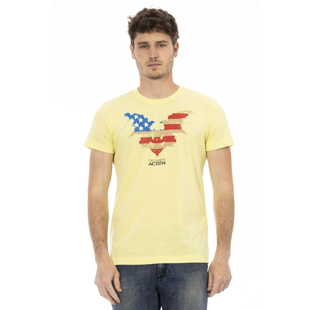 Trussardi Action 2AT02F T-shirt Maglietta Uomo Giallo