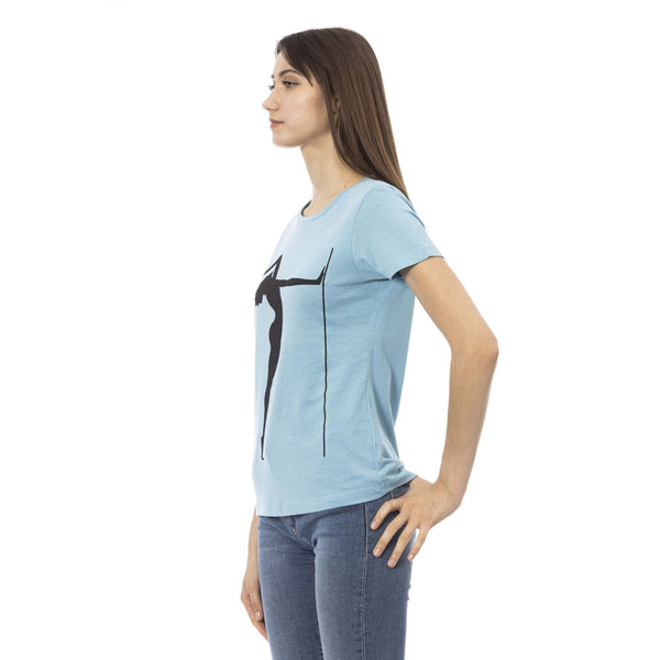 Trussardi Action 2BT24 T-shirt Maglietta Donna Azzurro - BeFashion.it