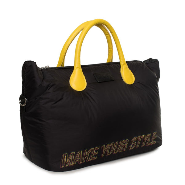 O bag COMP25ST-MIS67 Borsa a Mano Donna Nero