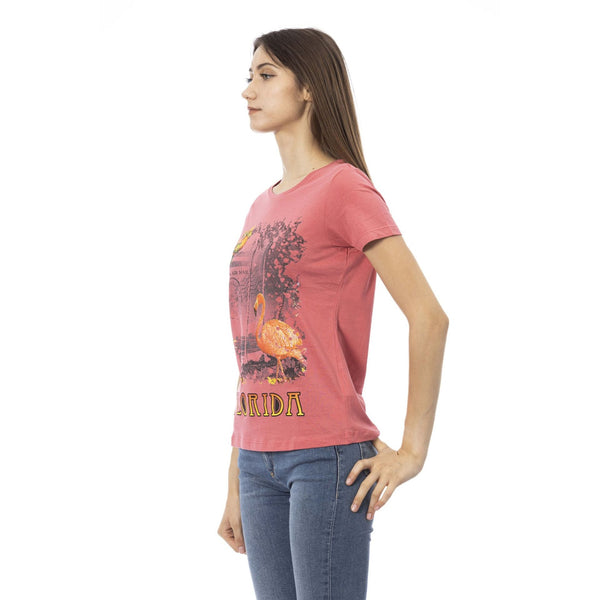 Trussardi Action 2BT10 T-shirt Maglietta Donna Rosa - BeFashion.it