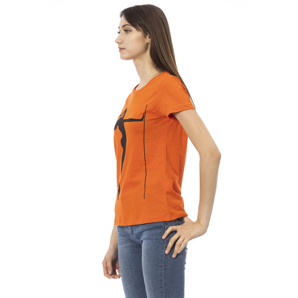 Trussardi Action 2BT24 T-shirt Maglietta Donna Arancione - BeFashion.it