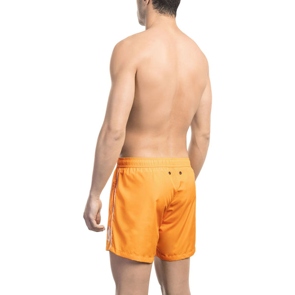Bikkembergs Beachwear BKK1MBS05 Costume da Bagno Boxer Pantaloncini Uomo Arancione