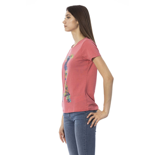 Trussardi Action 2BT17 T-shirt Maglietta Donna Rosa - BeFashion.it