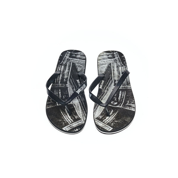 Just Cavalli Beachwear A94151RMC Ciabatte Infradito Uomo Nero