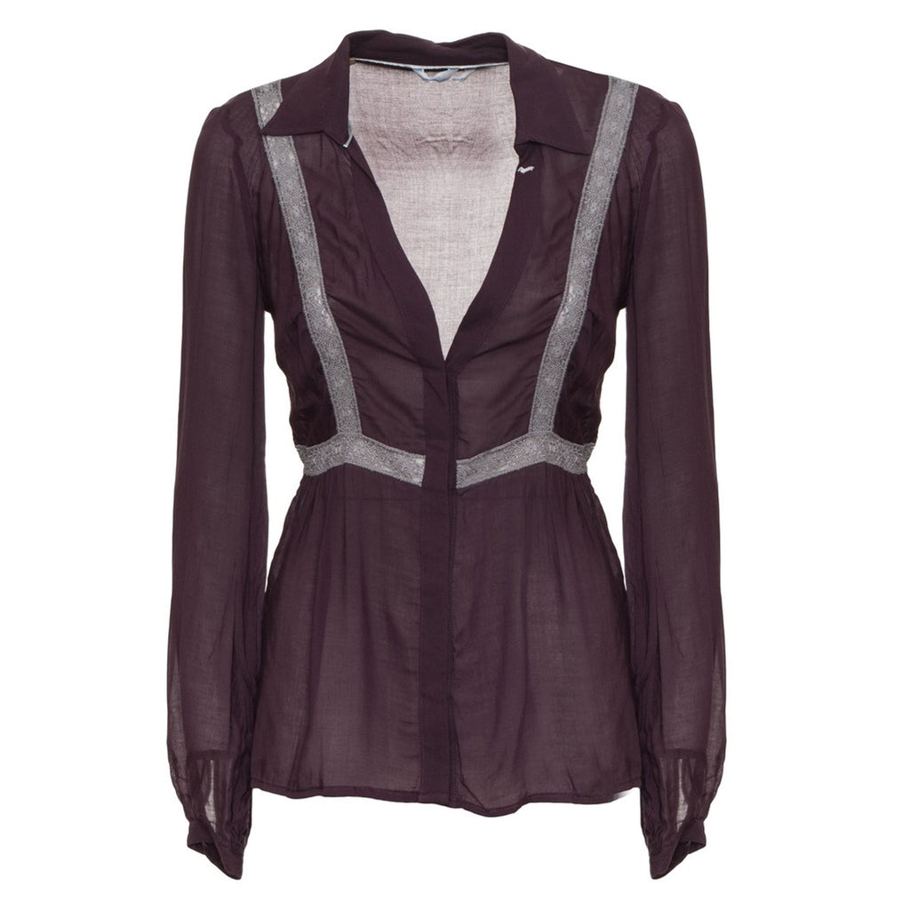 Harmont & Blaine C01D70-020557 Camicia Donna Made in Italy Bordeaux