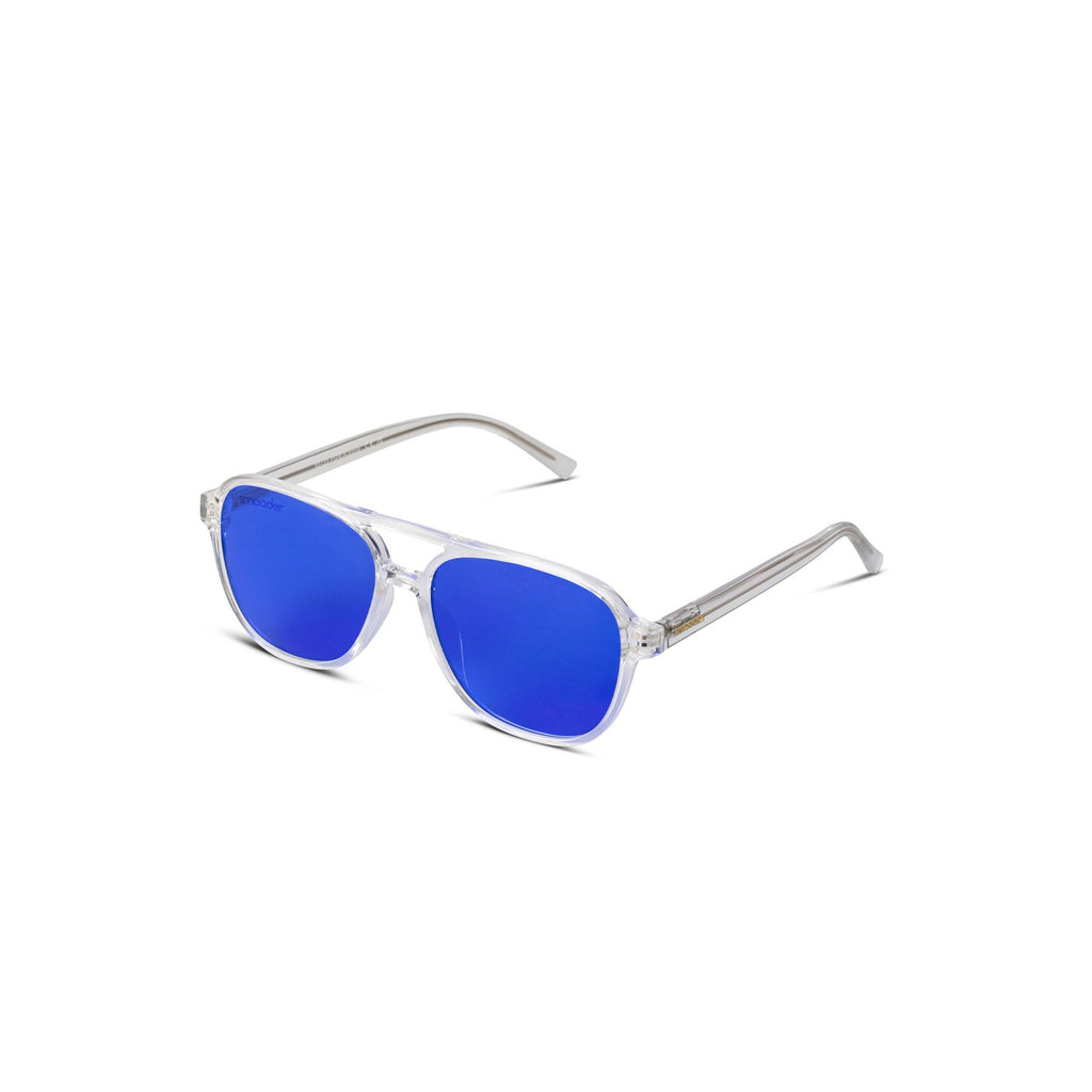 Smooder PIPER X018 Occhiali da Sole Unisex Trasparente Blu