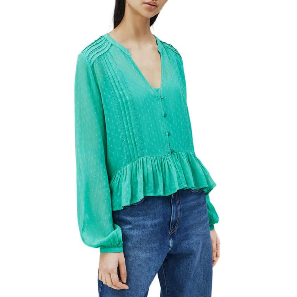 Pepe Jeans ARVANA PL303947 Camicia Donna Verde - BeFashion.it