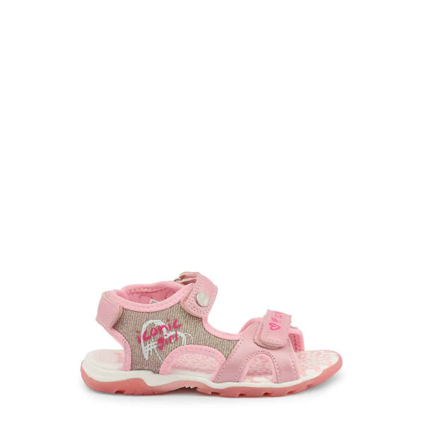 Shone 6015-031 Sandali Bambina Bimba Rosa Grigio