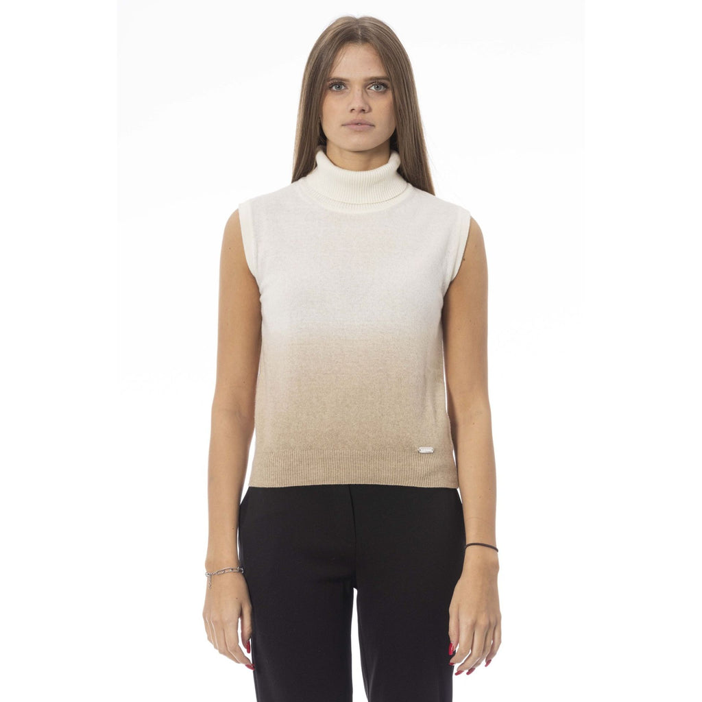 Baldinini Trend VOLTERRA NW1192SF Maglia Donna Made in Italy Beige