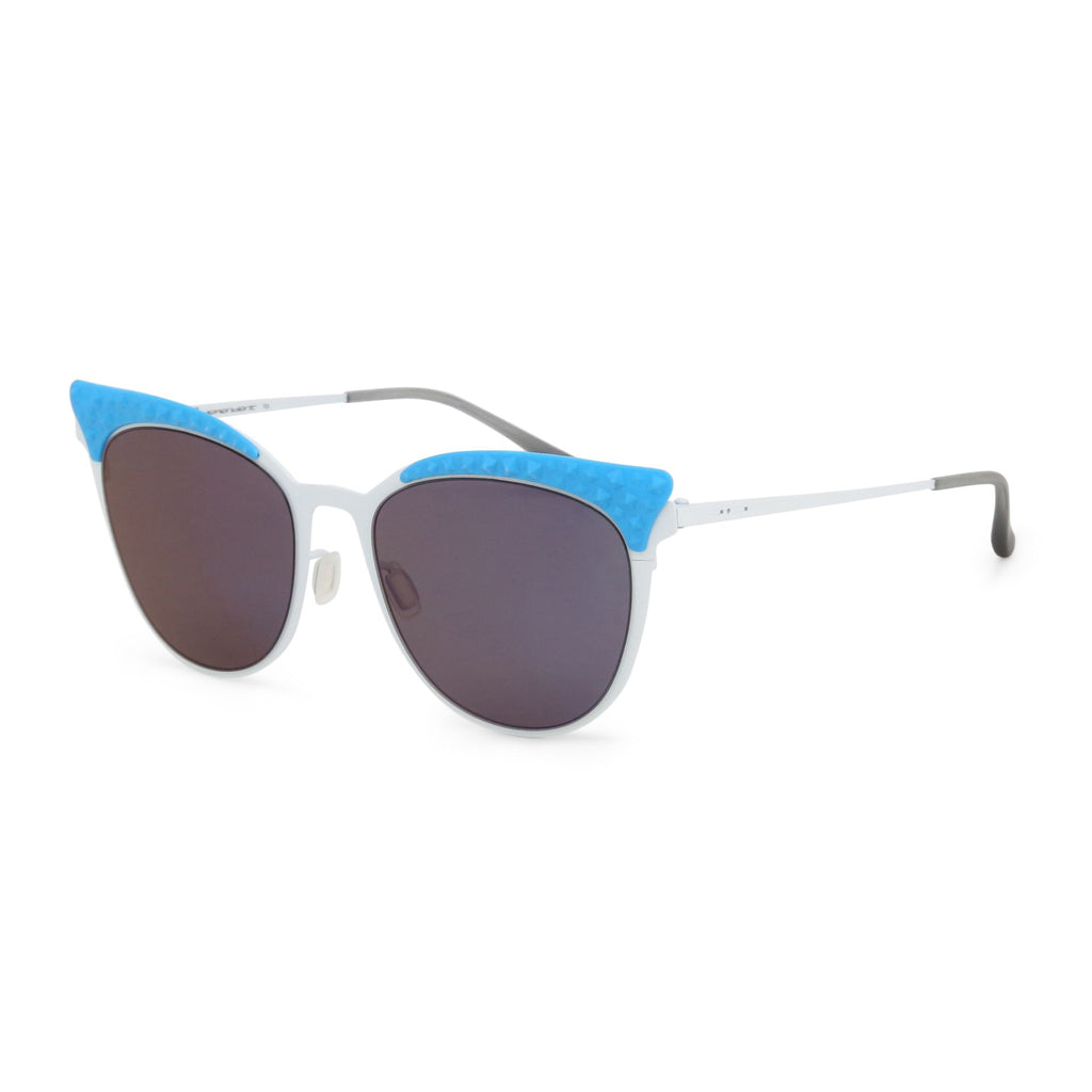 Italia Independent 0257 001 Occhiali da Sole Donna Made in Italy Silver Blu