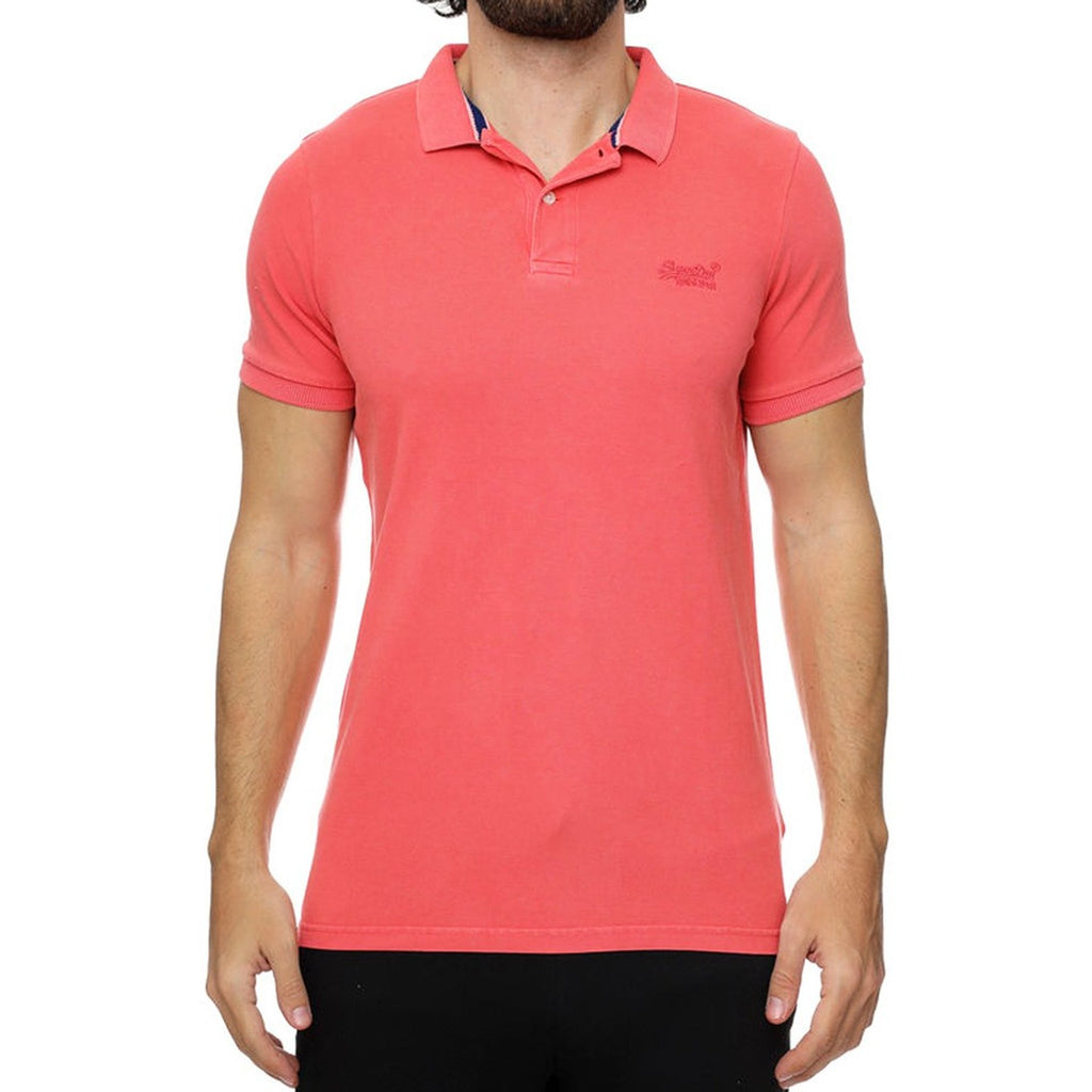 Superdry M1110345A Polo Uomo Fucsia