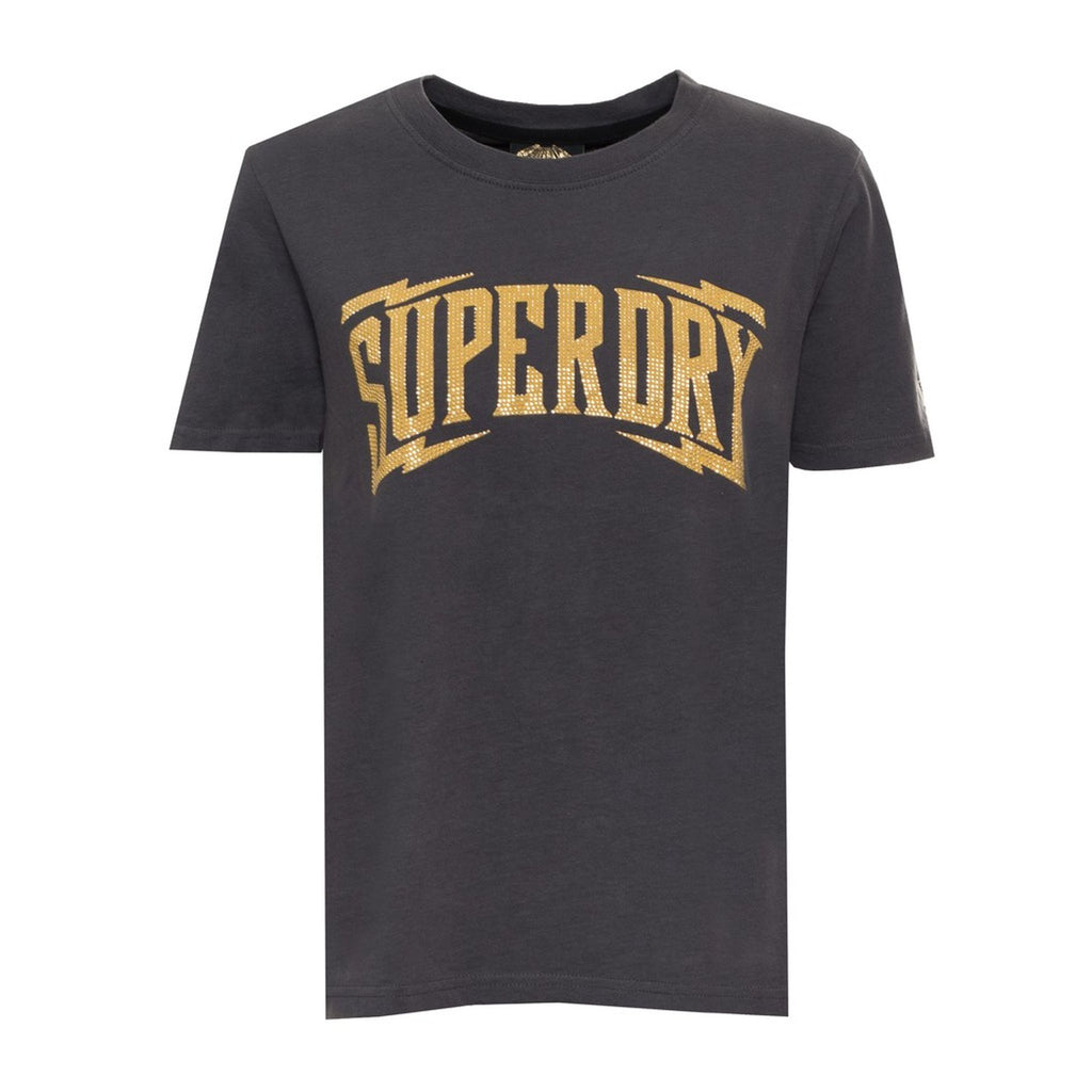 Superdry W1010982A T-shirt Maglietta Donna Grigio - BeFashion.it