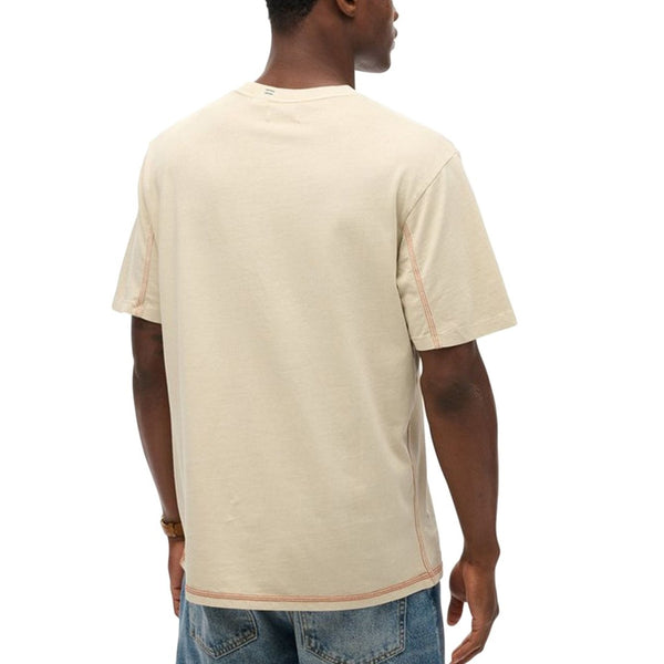 Superdry M1011723A T-shirt Maglietta Uomo Bianco