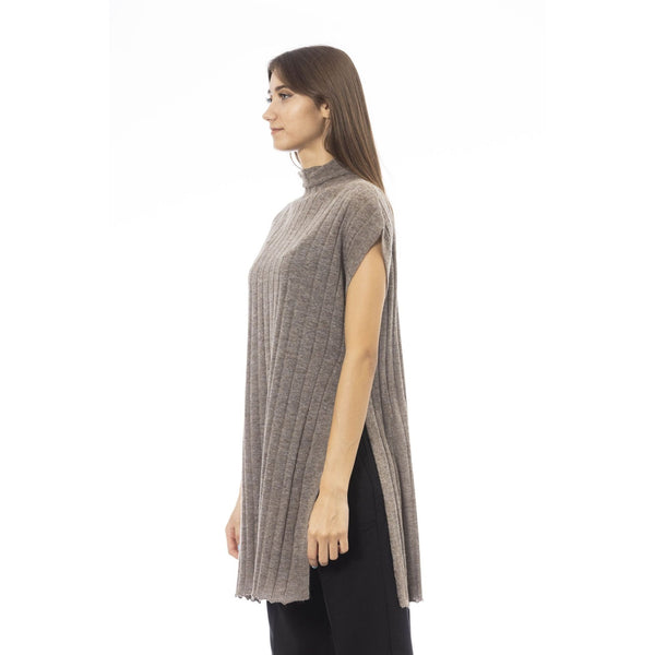 Alpha Studio AD8605H Maglia Donna Made in Italy Marrone