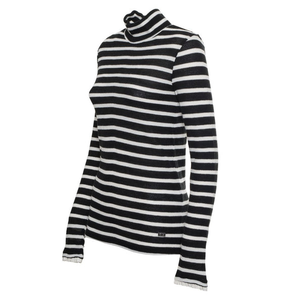 Harmont & Blaine ISGD60-021127 T-shirt Maglietta Donna Made in Italy Nero Bianco - BeFashion.it