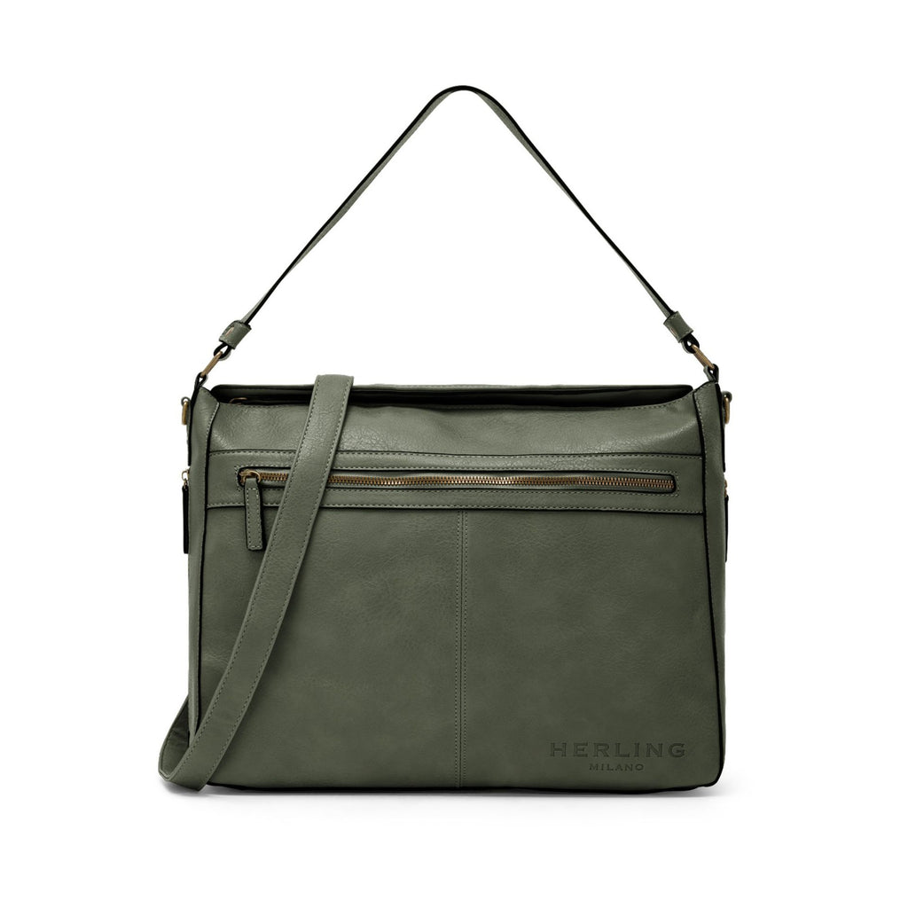Herling SCHUMANN SCH02 Borsa a Spalla Donna Verde