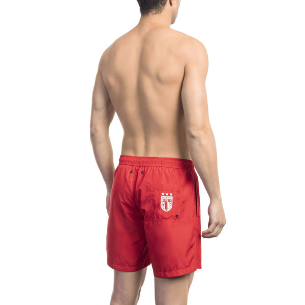 Bikkembergs Beachwear BKK1MBM03 Costume da Bagno Boxer Pantaloncini Uomo Rosso